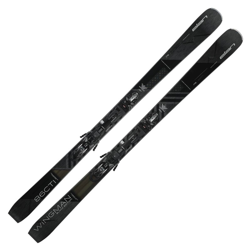 elan Wingman 86 Black Edition Fusion X All Mountain Ski Set 2024/25