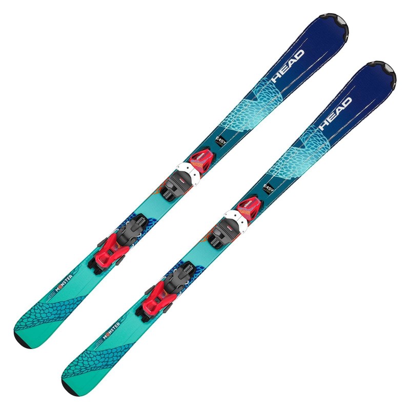 HEAD Monster Easy JRS 127-157cm Kinder Ski Set 2023/24