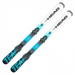 HEAD Supershape Team Easy JRS 137-157cm Kinder Ski Set 2023/24