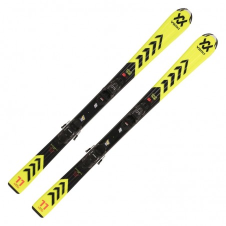 Völkl Racetiger Junior yellow 130-160 cm Kinder Ski Set 2023/24